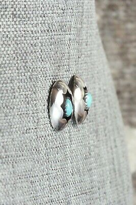Turquoise & Sterling Silver Earrings - I Tom