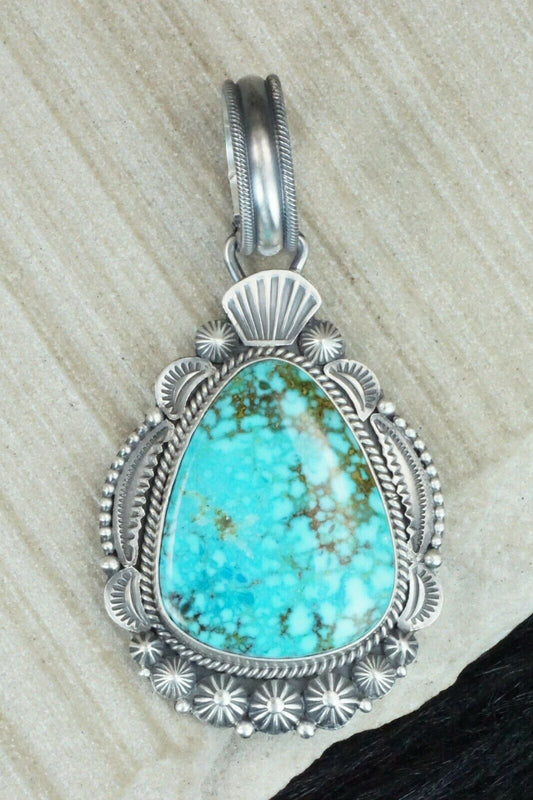 Turquoise & Sterling Silver Pendant - Michael Calladitto