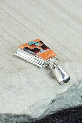 Spiny Oyster & Sterling Silver Pendant - Patty Edaakie