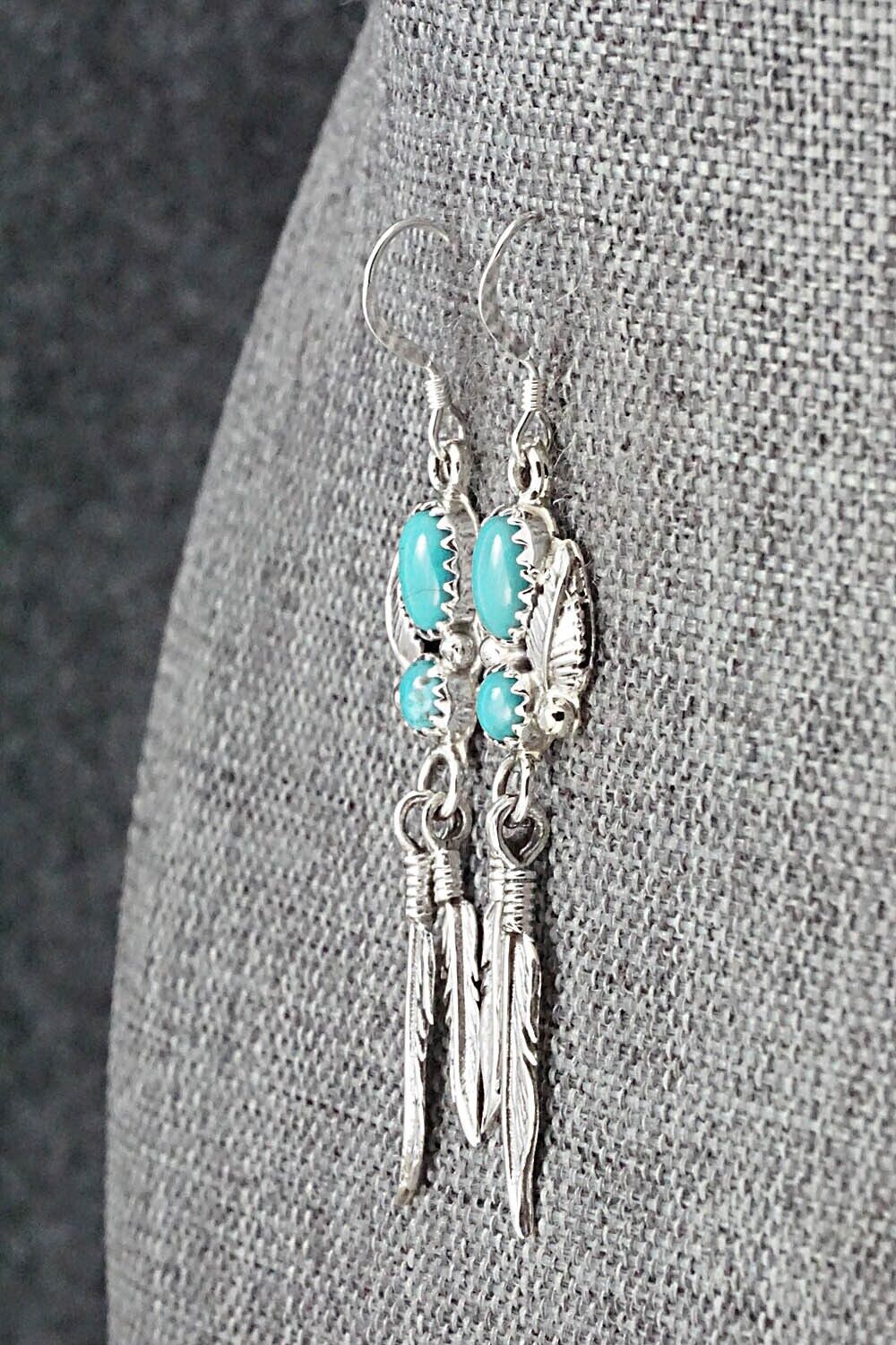 Turquoise & Sterling Silver Earrings - Annie Spencer