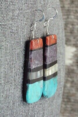 Multi Stone & Sterling Silver Earrings - Torevia Crespin