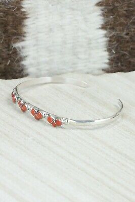 Coral & Sterling Silver Bracelet - Karla Chavez
