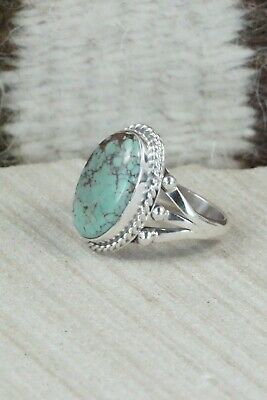 Turquoise & Sterling Silver Ring - Grace Kenneth - Size 6.75