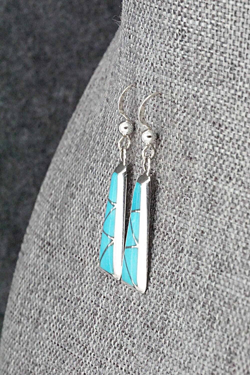 Turquoise & Sterling Silver Earrings - Stewart Tucson