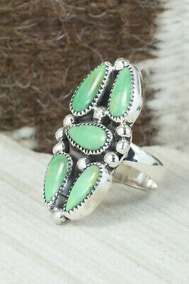 Turquoise & Sterling Silver Ring - Priscilla Reeder - Ring 7.75