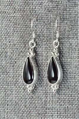 Onyx & Sterling Silver Earrings - Annie Spencer