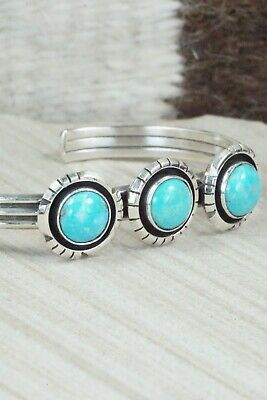Turquoise & Sterling Silver Bracelet - Amos Begay