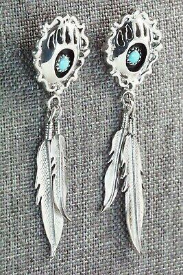 Turquoise & Sterling Silver Earrings - Annie Spencer - High Lonesome Trading