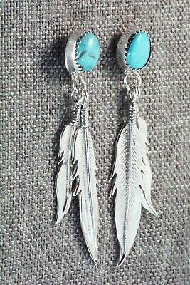 Turquoise and Sterling Silver Earrings - Sharon McCarthy