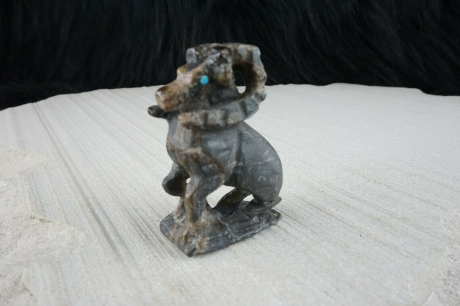 Ram Zuni Fetish Carving - Jerrold Lahaleon - High Lonesome Trading