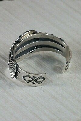 Navajo Sterling Silver Bracelet - Leon Martinez - High Lonesome Trading