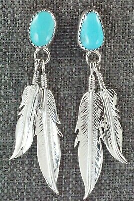 Turquoise and Sterling Silver Earrings - Sharon McCarthy