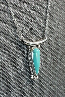 Navajo Turquoise & Sterling Silver Necklace - Sharon McCarthy