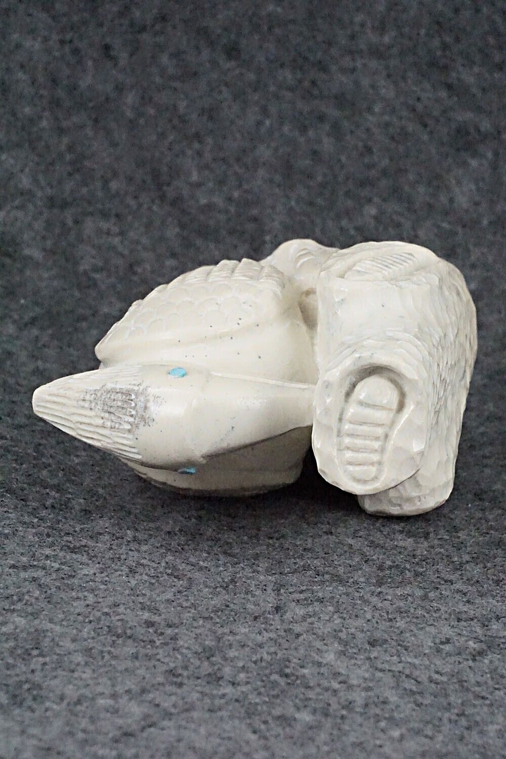Woodpecker Zuni Fetish Carving - Carlton Kaamasee