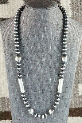 Sterling Silver Navajo Pearl Necklace - Presley Haley