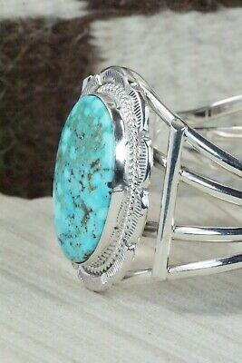 Turquoise & Sterling Silver Bracelet - Raymond Delgarito - High Lonesome Trading