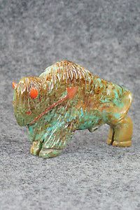 Buffalo Zuni Fetish Carving - Andres Quandelacy