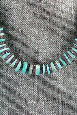 Turquoise, Spiny Oyster & Sterling Silver Necklace - Victoria Callidito - High Lonesome Trading
