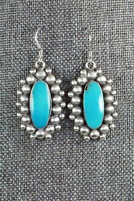 Turquoise & Sterling Silver Earrings - Freida Martinez