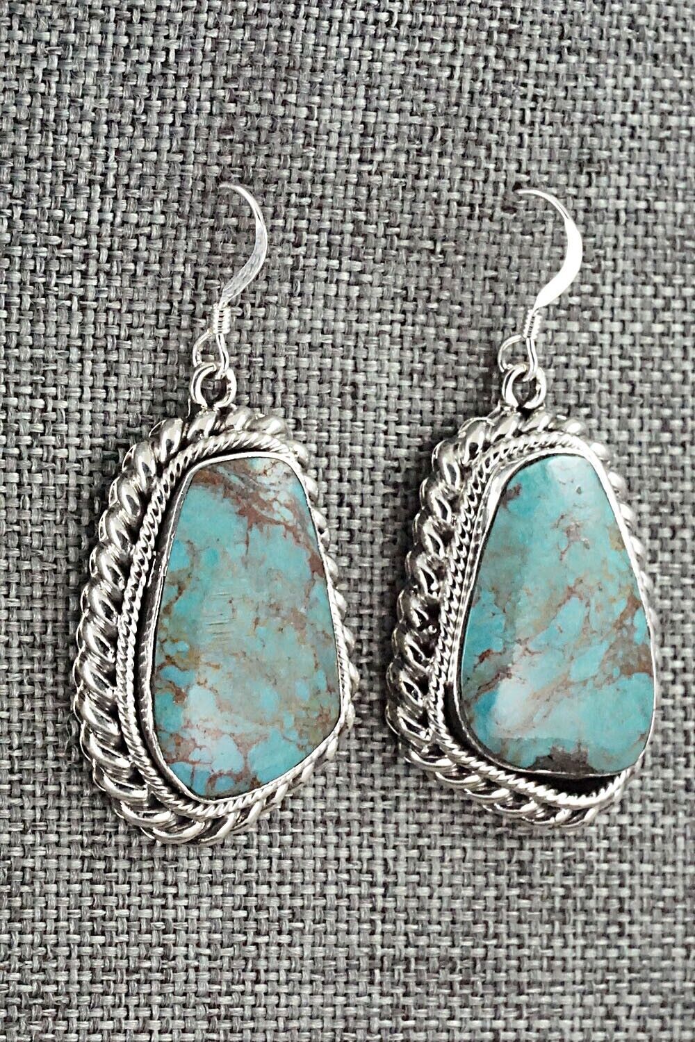 Turquoise and Sterling Silver Earrings - Sharon McCarthy