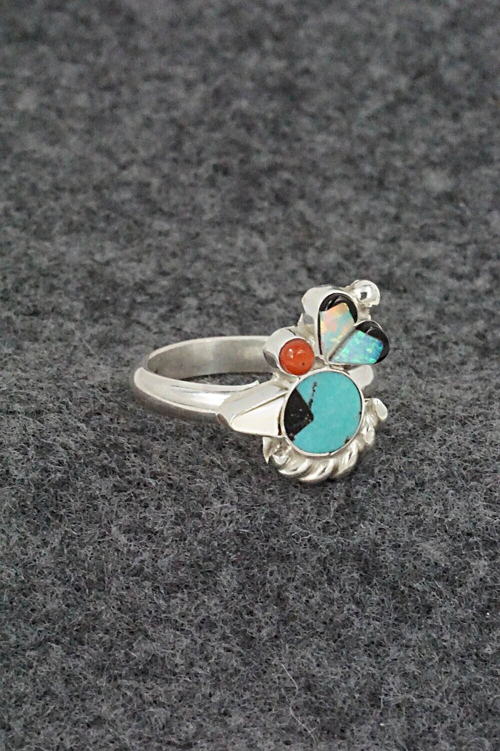 Multi Stone & Sterling Silver Ring - Michelle Peina - Size 4.75