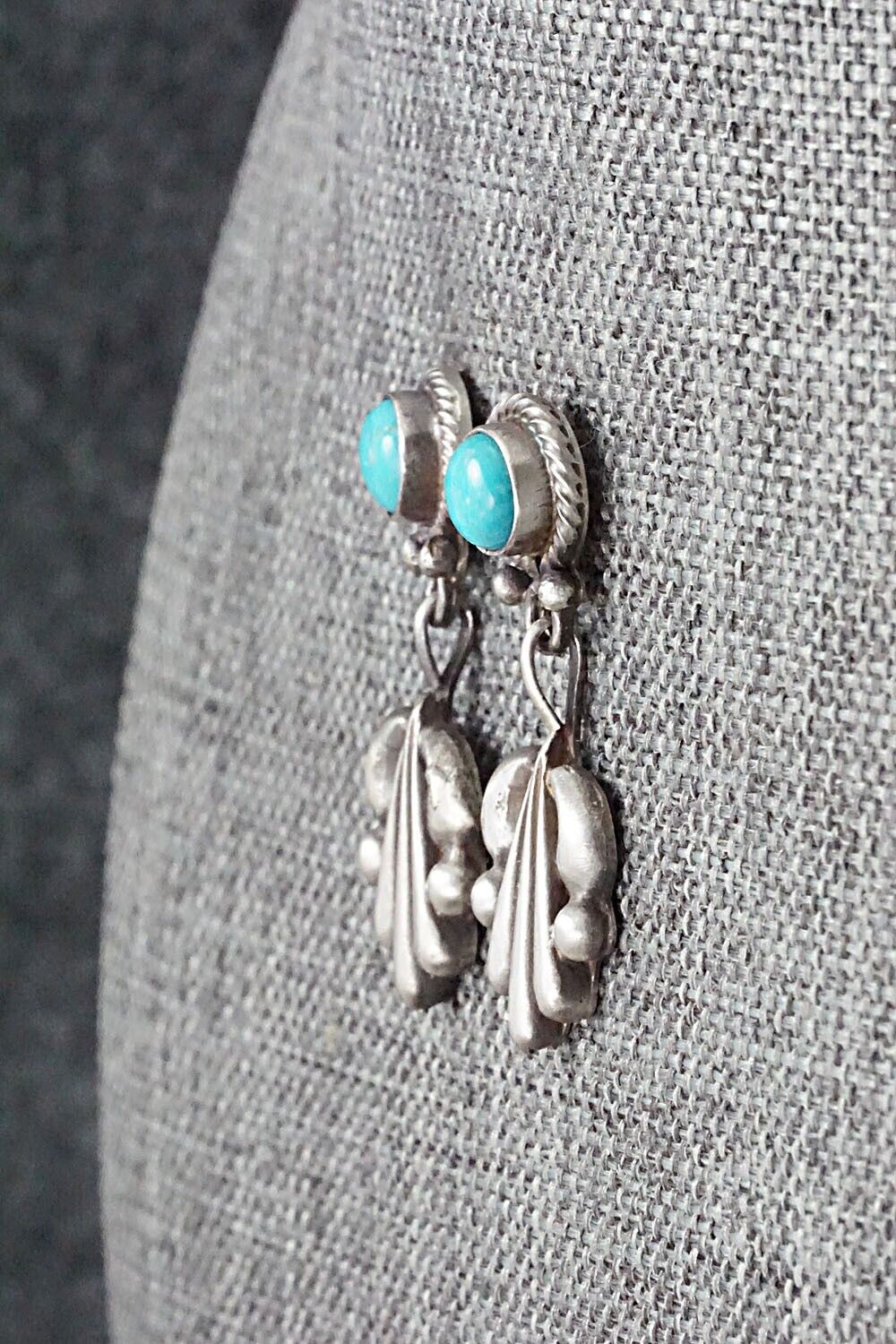 Turquoise & Sterling Silver Earrings - Annie Spencer