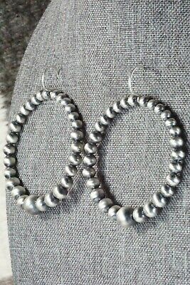Sterling Silver Navajo Pearl Earrings - Jan Mariano