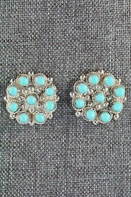Turquoise & Sterling Silver Earrings - Terrance Panteah & Tammy Johnson