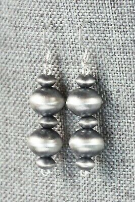Sterling Silver Navajo Pearl Earrings - Preston Haley