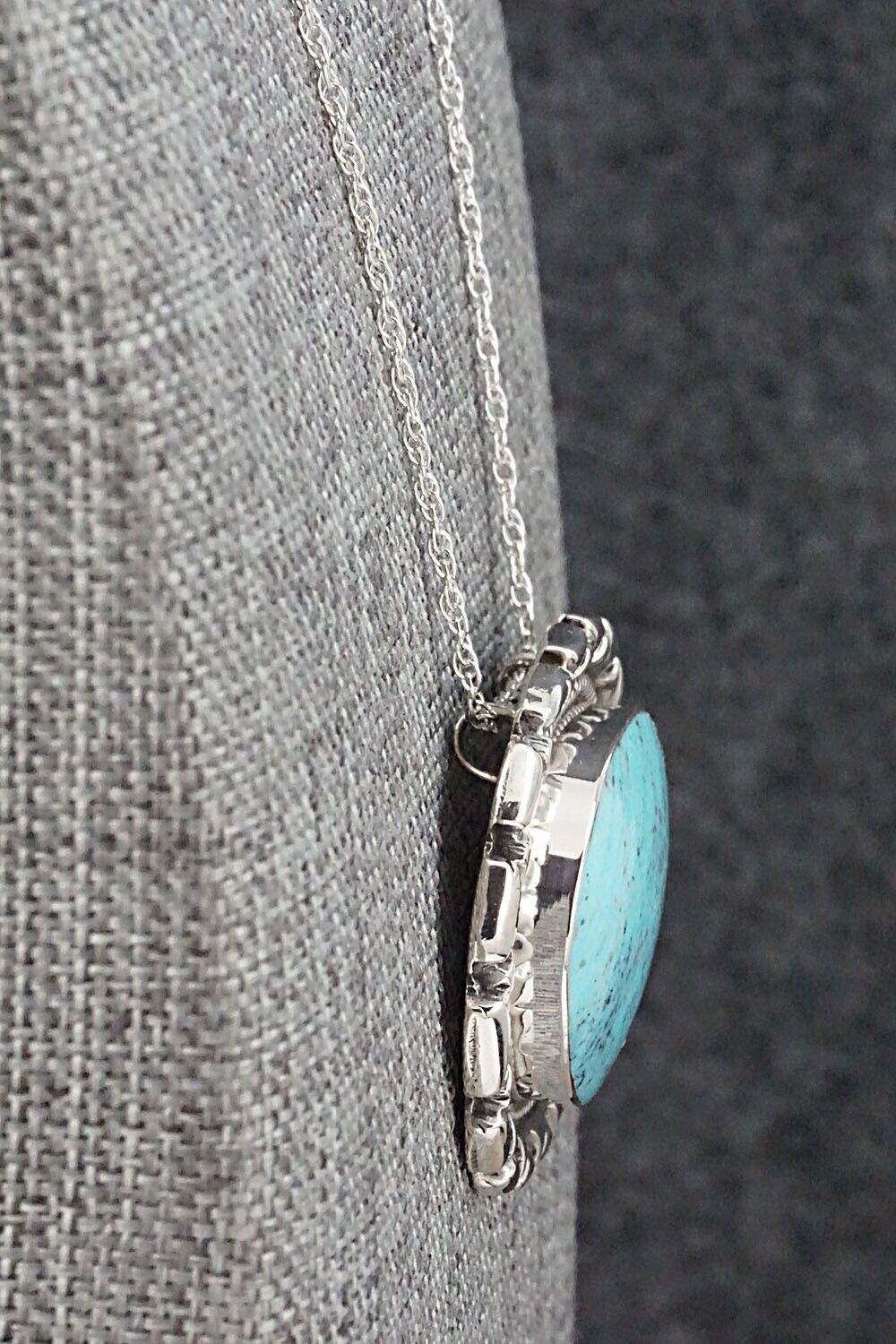 Turquoise & Sterling Silver Necklace - Jimson Belin