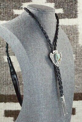 Turquoise & Sterling Silver Bolo Tie - Delbert Arviso