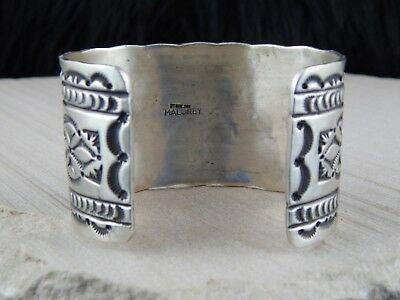 Navajo Sterling Silver Bracelet - Leonard Maloney - High Lonesome Trading