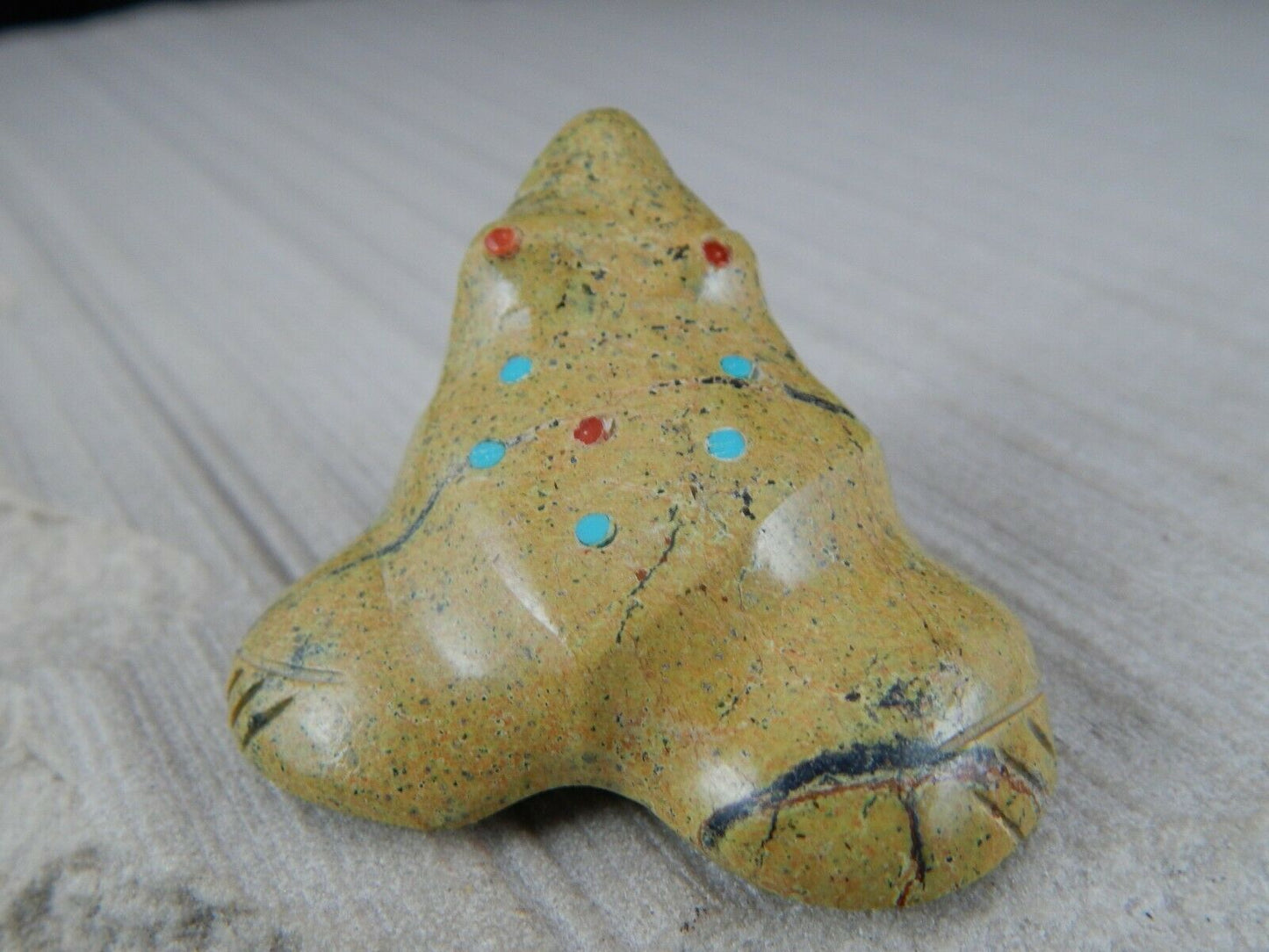 Frog Zuni Fetish Carving - Lena Boone - High Lonesome Trading