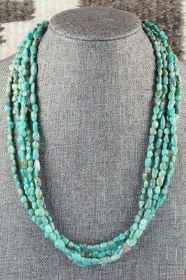 Turquoise & Sterling Silver Necklace - Navajo - High Lonesome Trading