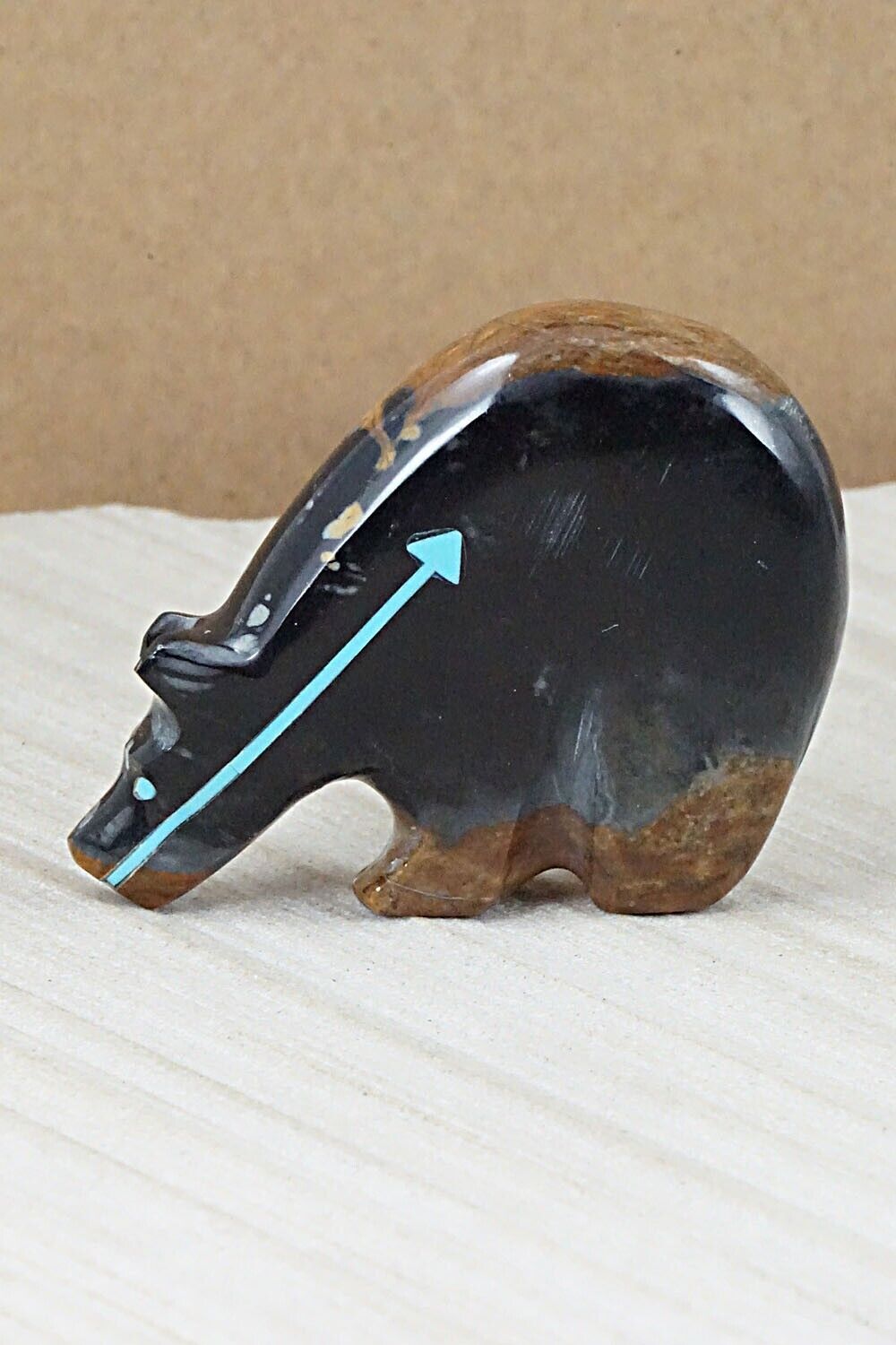 Bear Zuni Fetish Carving - Rodney Laiwakete