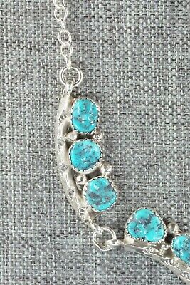 Turquoise & Sterling Silver Necklace - Spencer