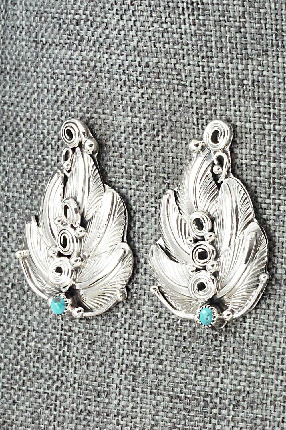 Turquoise & Sterling Silver Earrings - Darrell Morgan