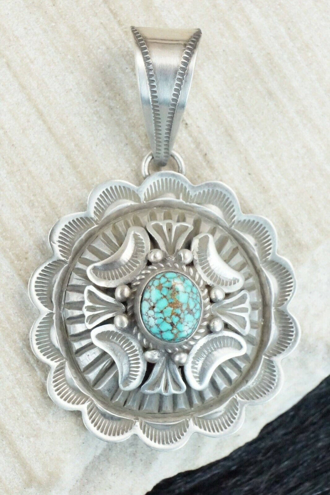 Turquoise & Sterling Silver Pendant - Alex Sanchez