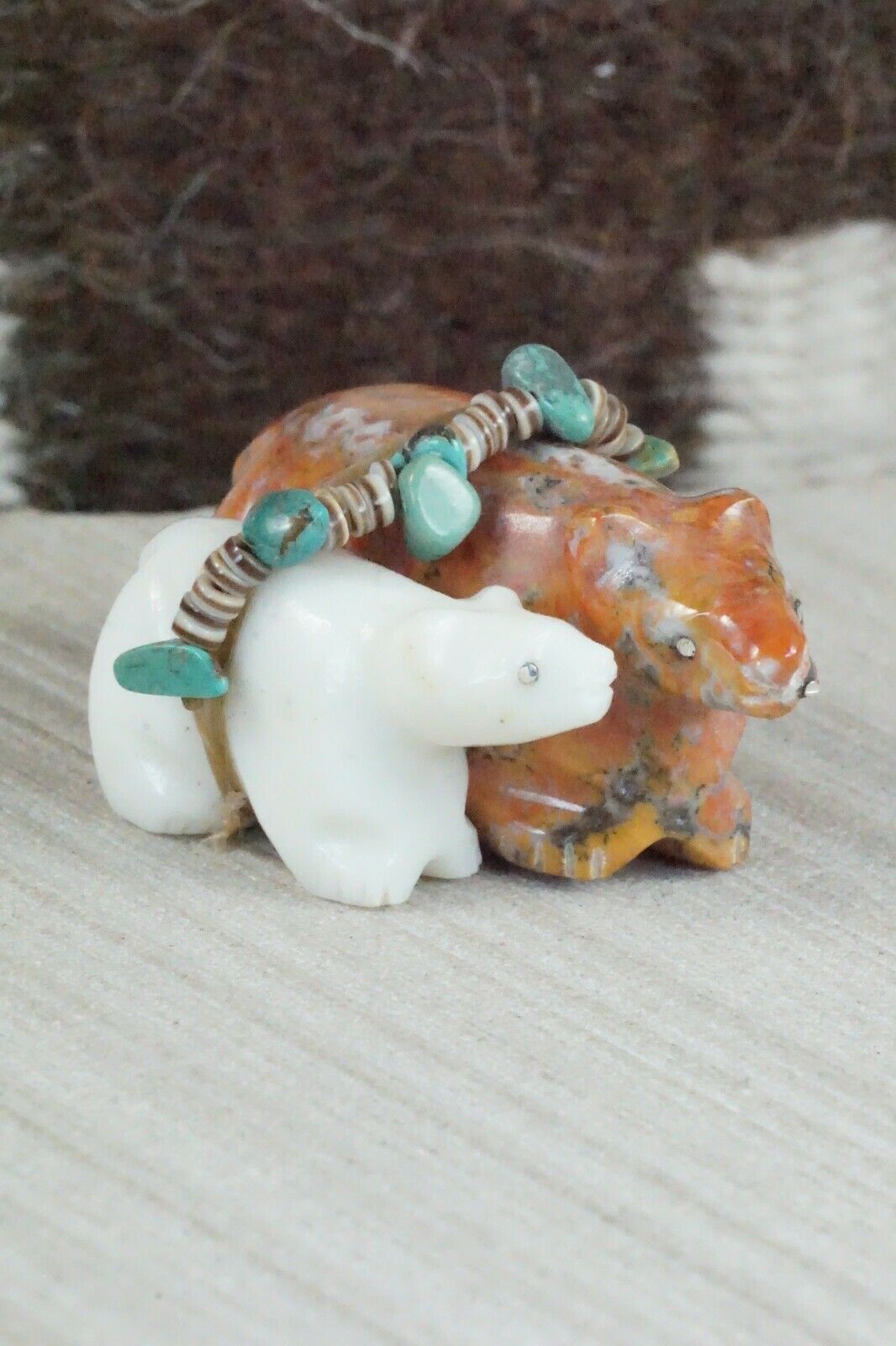 Bear Zuni Fetish Carving - Daisy Natewa - High Lonesome Trading