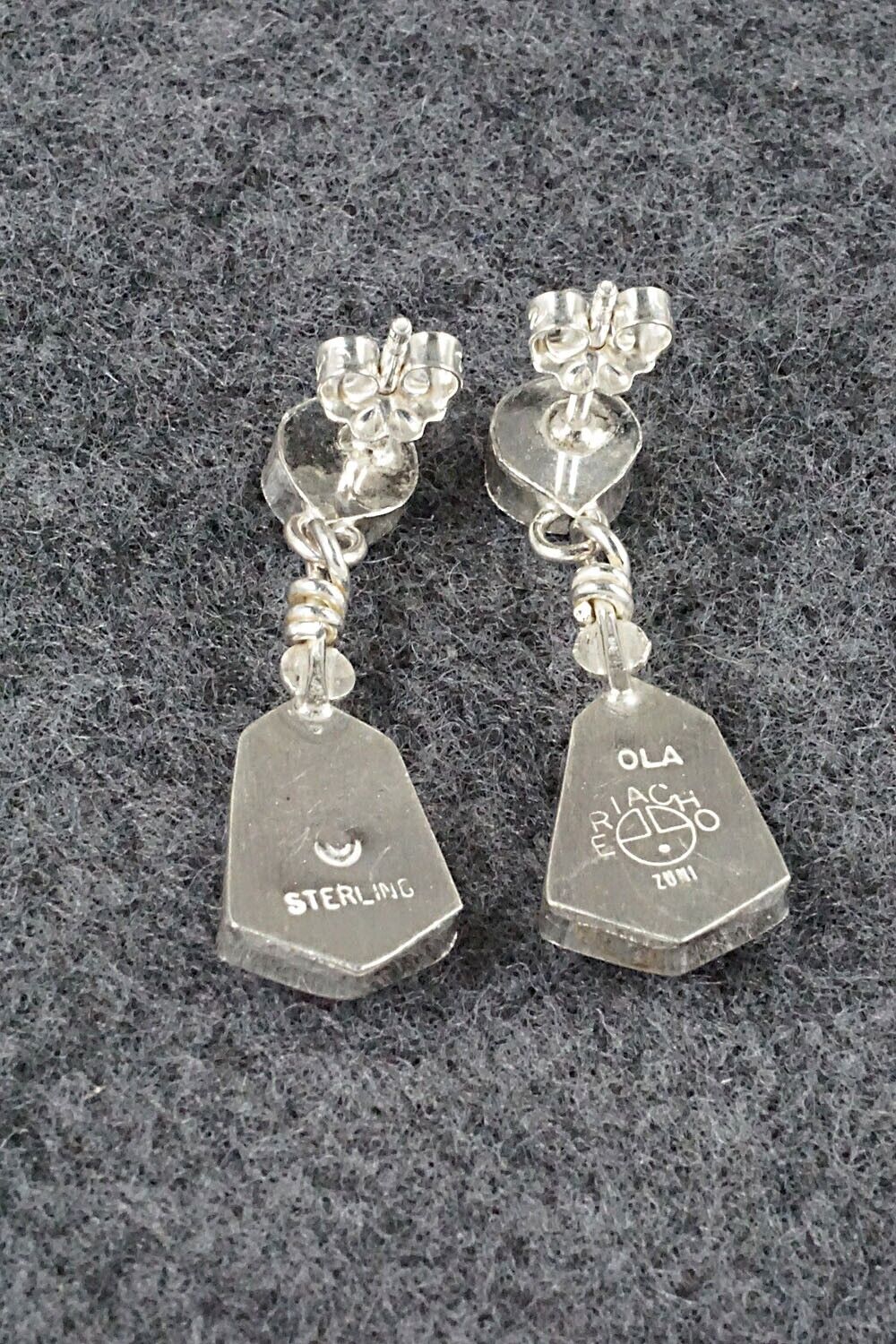 Multi Stone Inlay & Sterling Silver Earrings - Ola Eriacho