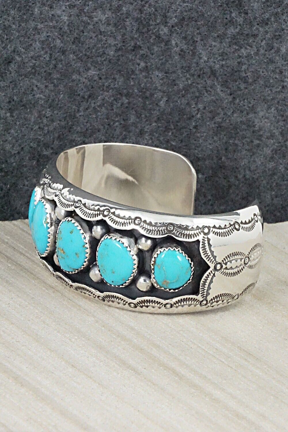Turquoise & Sterling Silver Bracelet - Wilbert Muskett Sr.