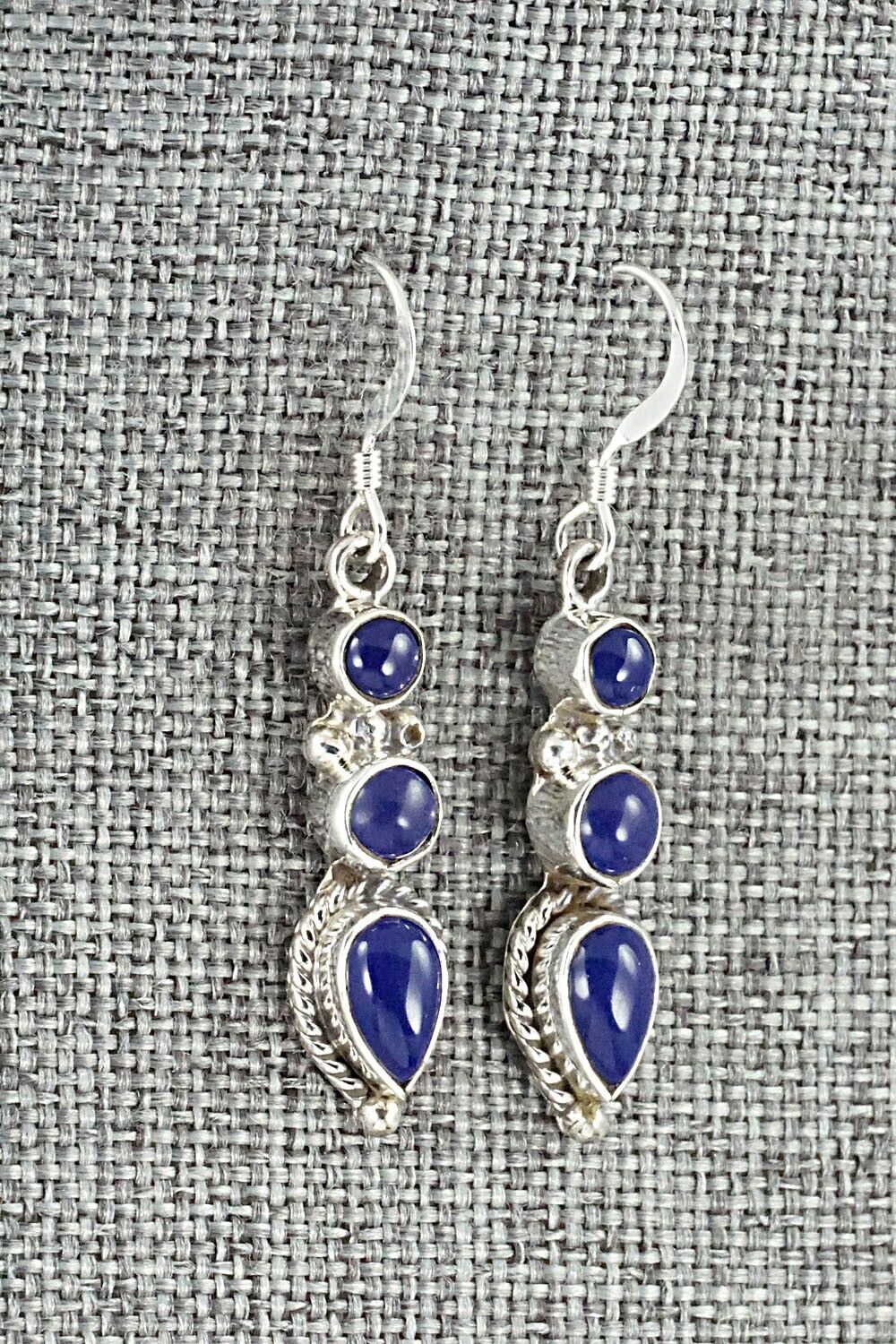 Lapis & Sterling Silver Earrings - Gary Shorty