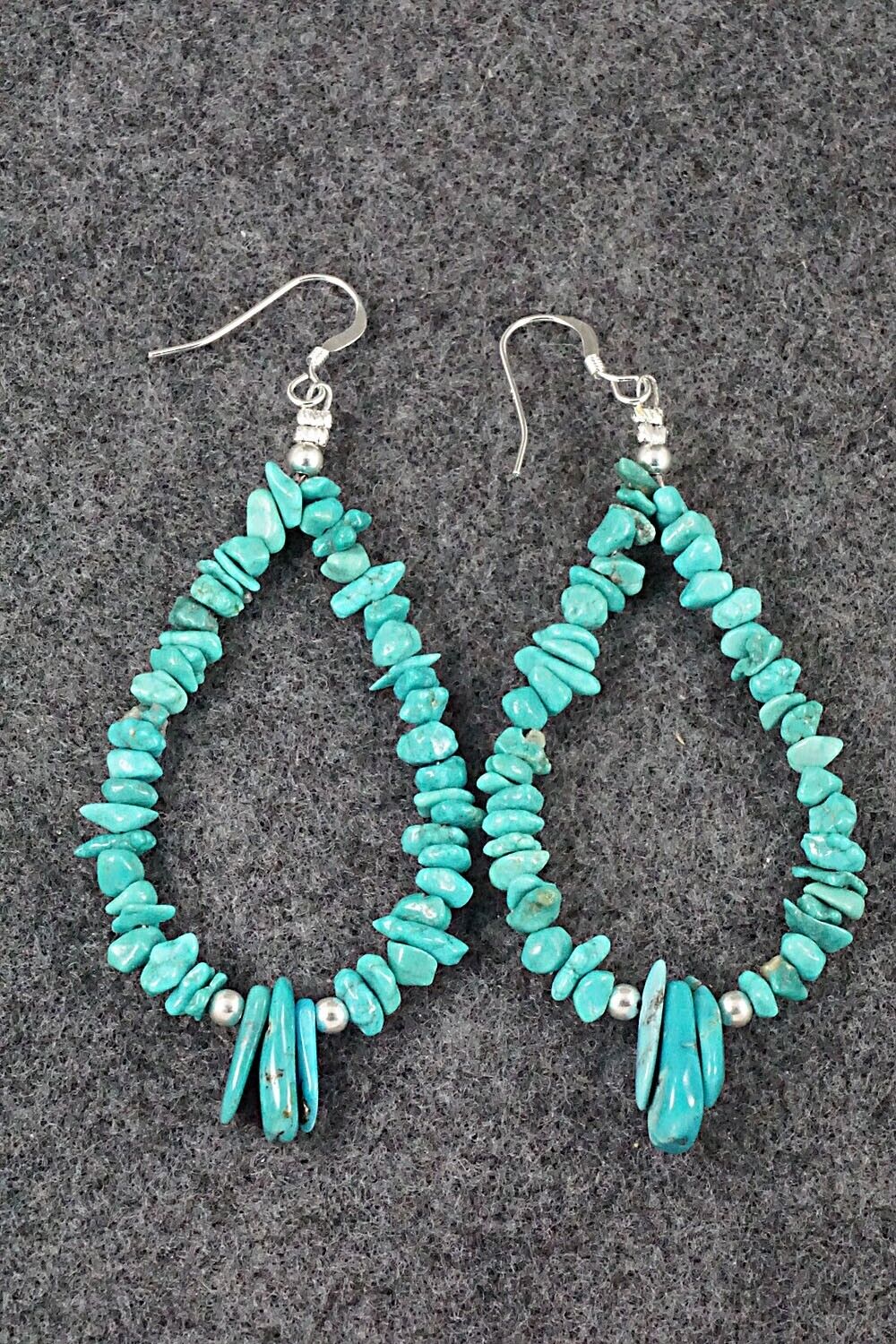 Turquoise & Sterling Silver Earrings - Tammy Nolcot