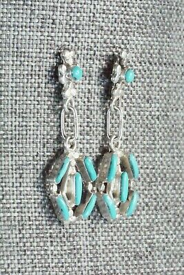 Turquoise & Sterling Silver Earrings - Phyllis Panteah