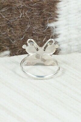 Turquoise & Sterling Silver Ring - Sylvia Noche - Size 7.75