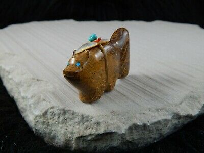 Bear Zuni Fetish Carving - Daphie Quam - High Lonesome Trading