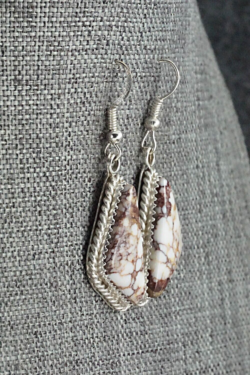 Wild Horse & Sterling Silver Earrings - Sheena Jack