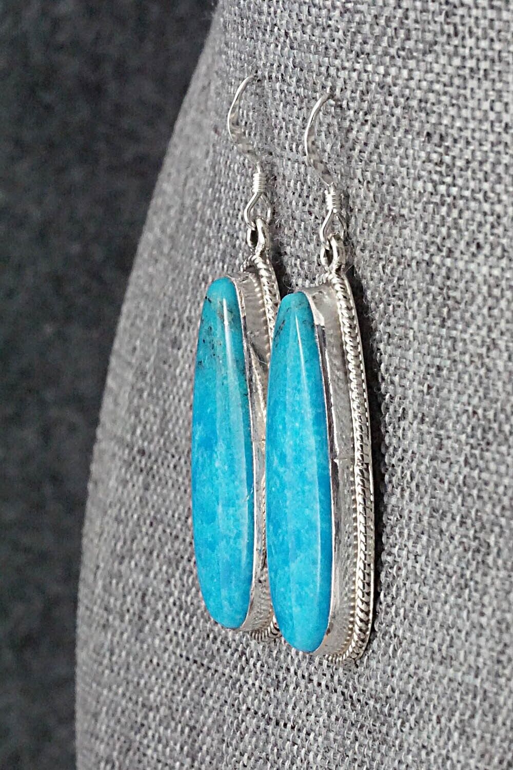 Turquoise and Sterling Silver Earrings - Sharon McCarthy
