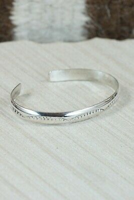 Navajo Sterling Silver Bracelet - Elaine Tahe