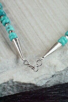 Turquoise & Sterling Silver Necklace - Navajo